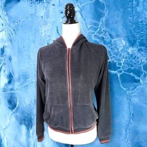 Horny Toad Women's Hoodie Size S Gray Fleece Plush Full Zipped